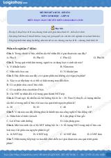 Đề thi giữa kì 2 Sinh 10 Kết nối tri thức - Đề số 1